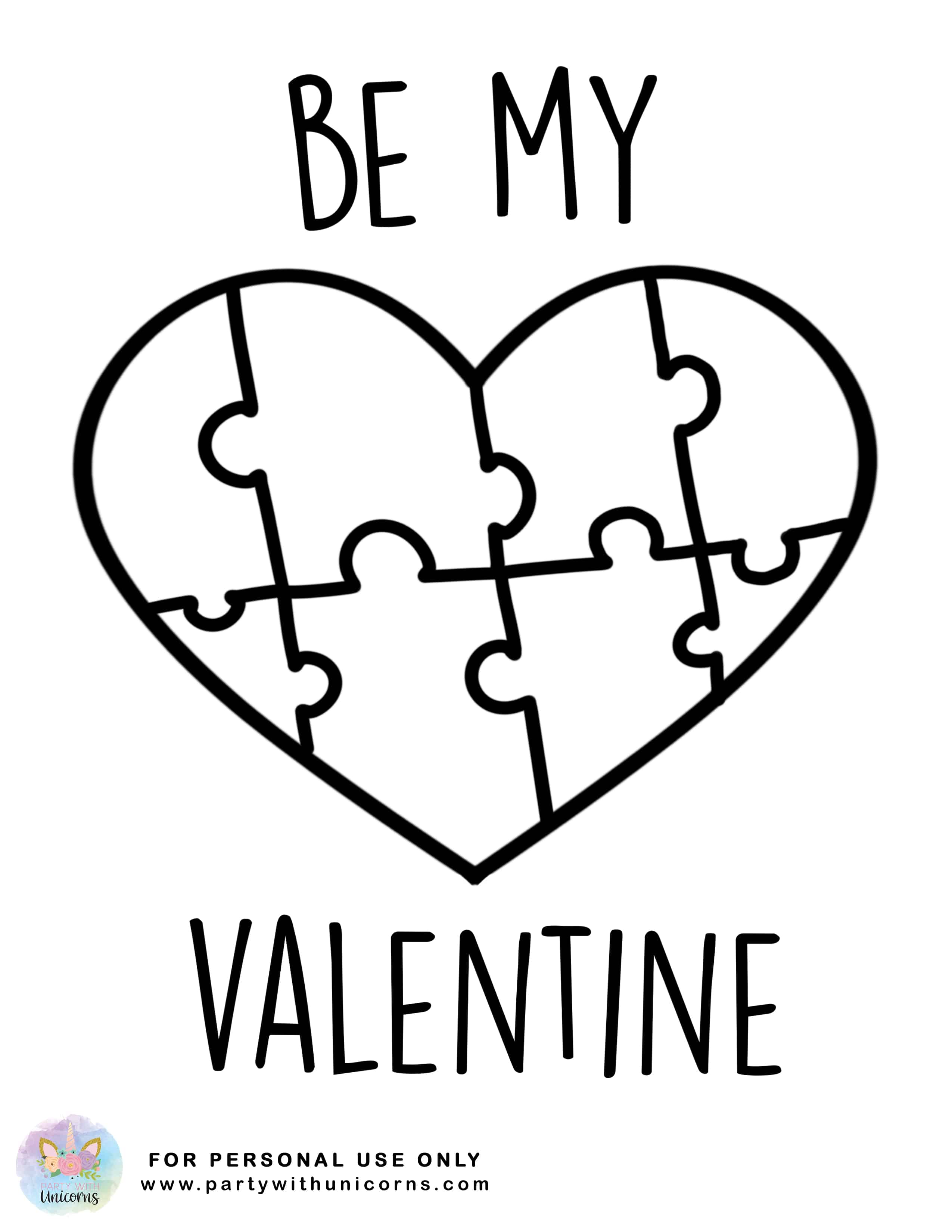 36 Valentine's Day Cartoon Coloring Pages Printable 3