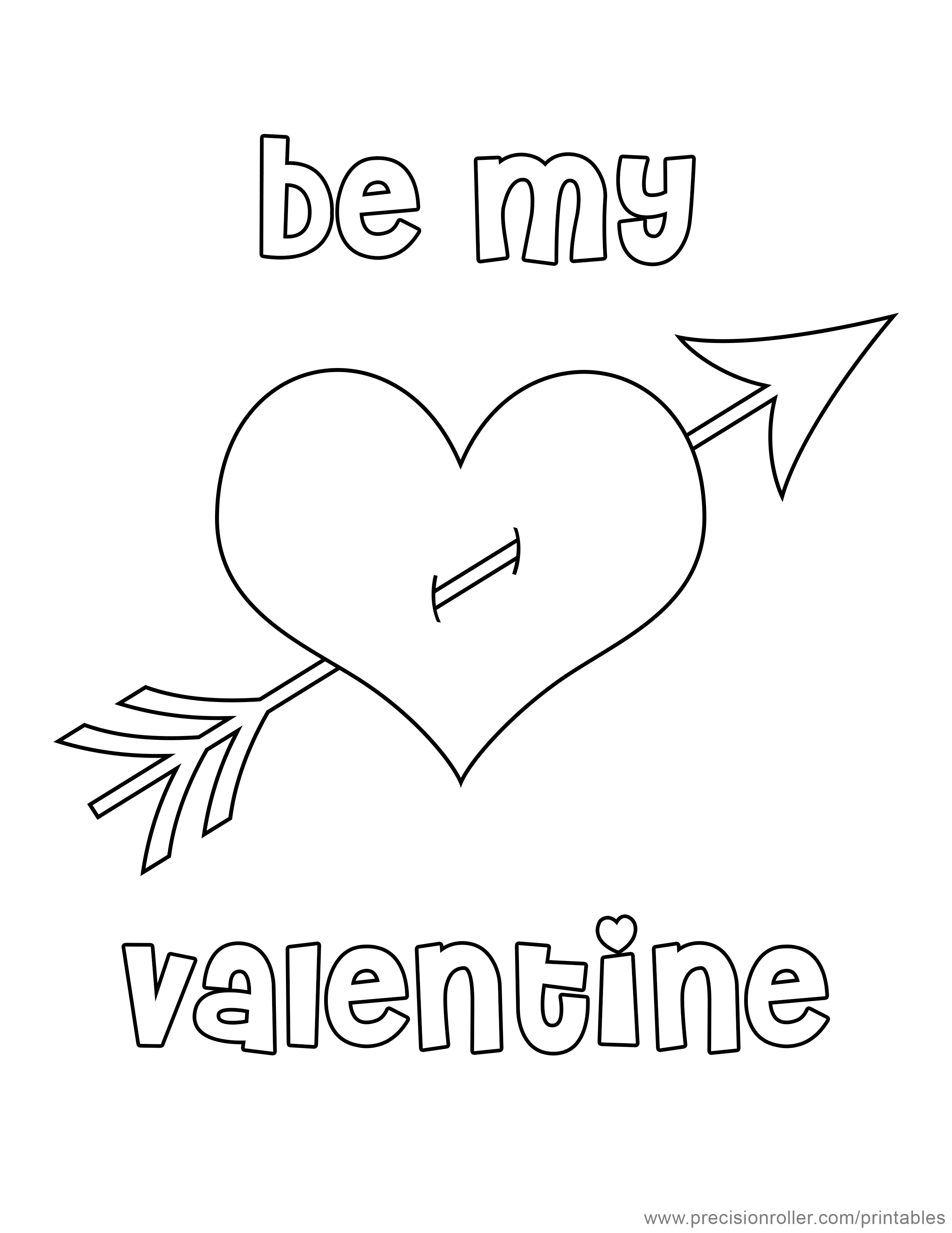 36 Valentine's Day Cartoon Coloring Pages Printable 31