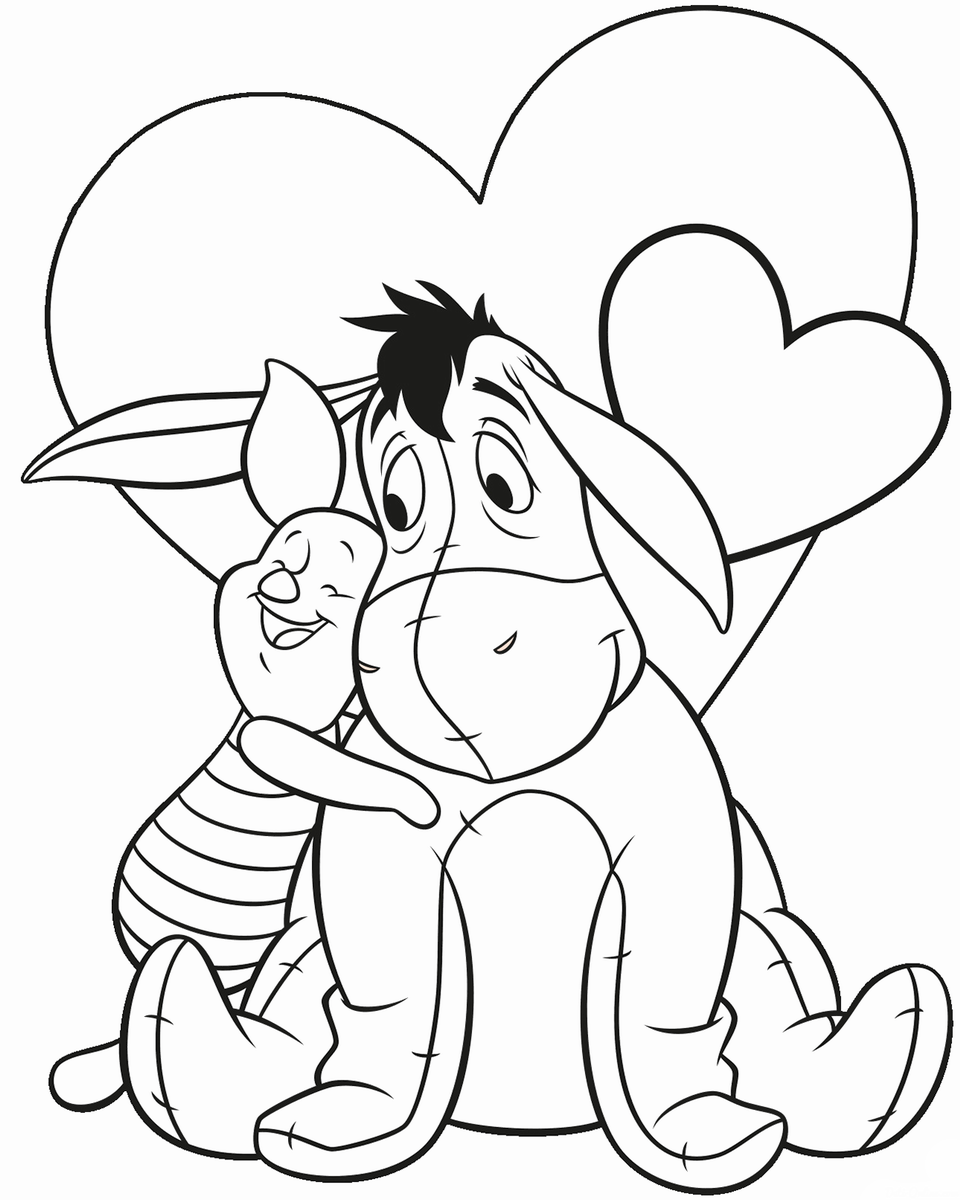 36 Valentine's Day Cartoon Coloring Pages Printable 33