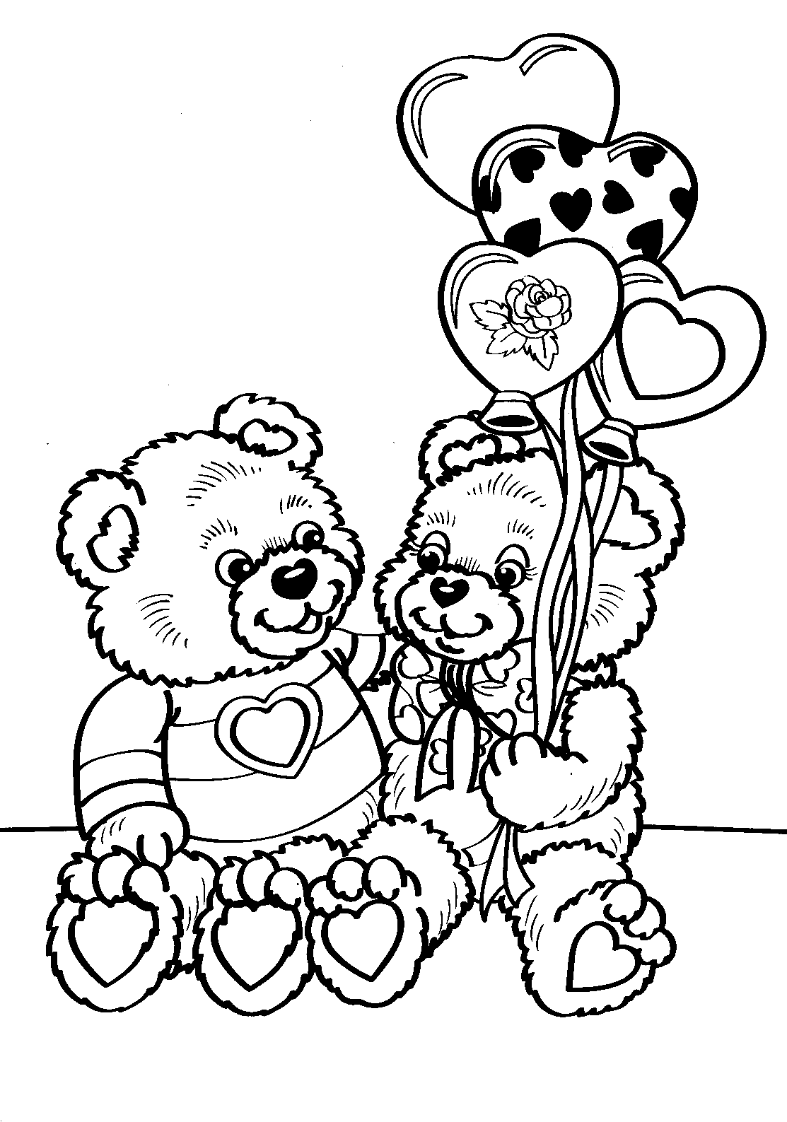 36 Valentine's Day Cartoon Coloring Pages Printable 4