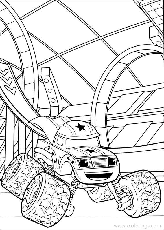 37 Blaze and the Monster Machines Coloring Pages Printable 11