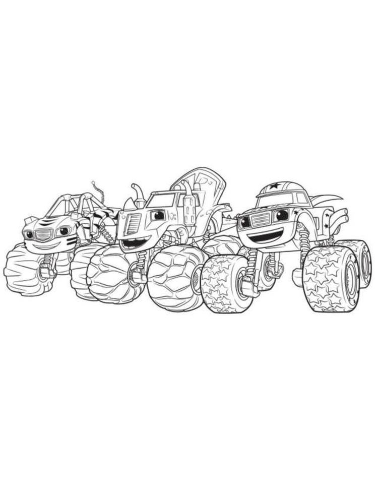 37 Blaze and the Monster Machines Coloring Pages Printable 13