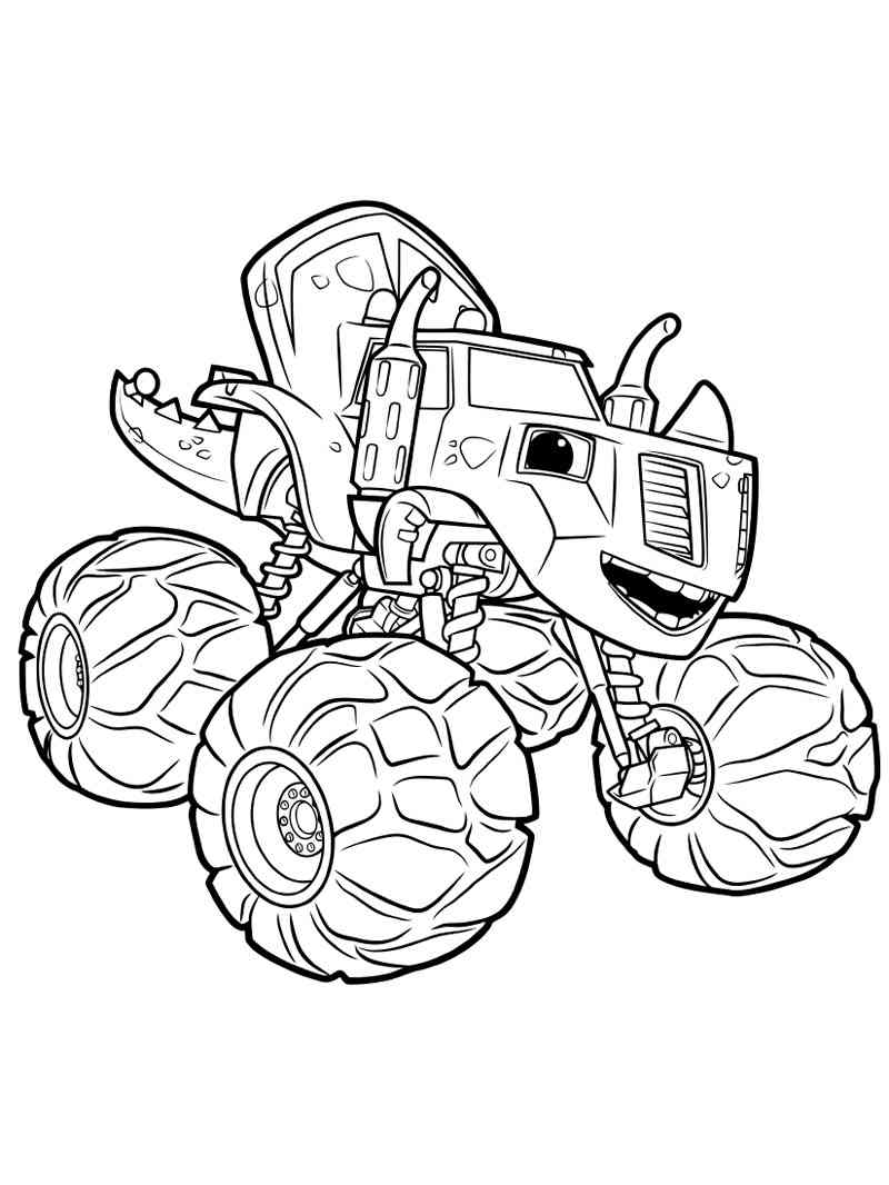 37 Blaze and the Monster Machines Coloring Pages Printable 16