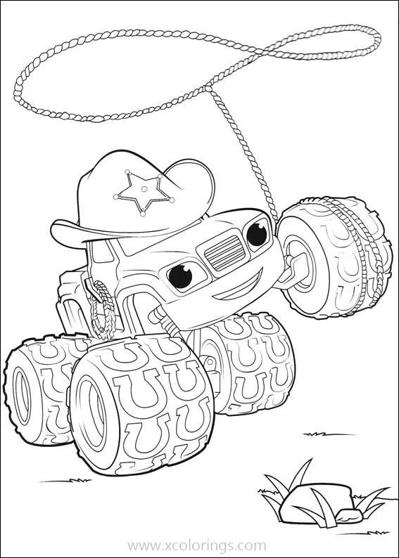 37 Blaze and the Monster Machines Coloring Pages Printable 17