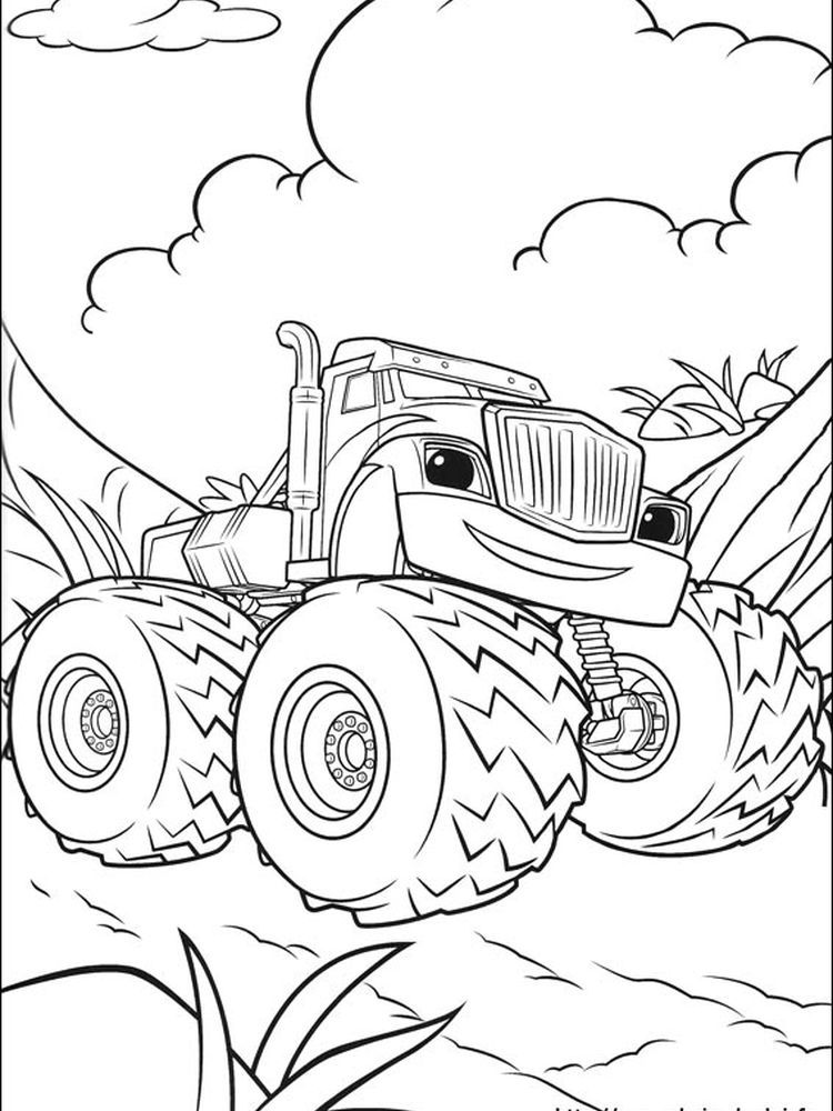 37 Blaze and the Monster Machines Coloring Pages Printable 19