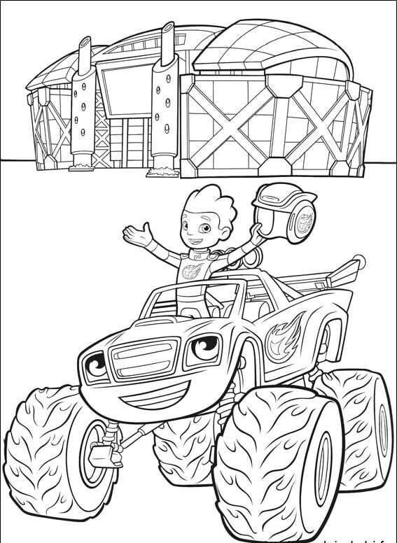 37 Blaze and the Monster Machines Coloring Pages Printable 27