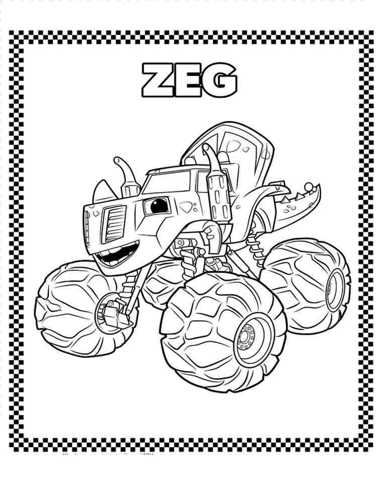 37 Blaze and the Monster Machines Coloring Pages Printable 29