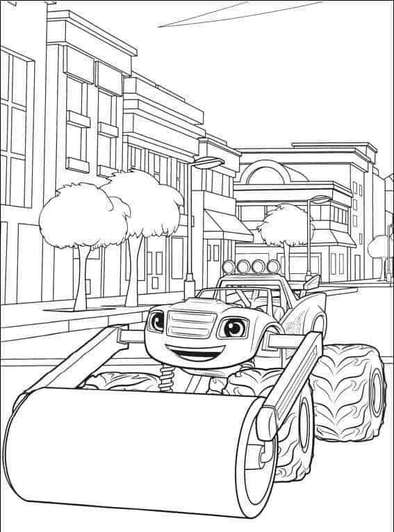 37 Blaze and the Monster Machines Coloring Pages Printable 3