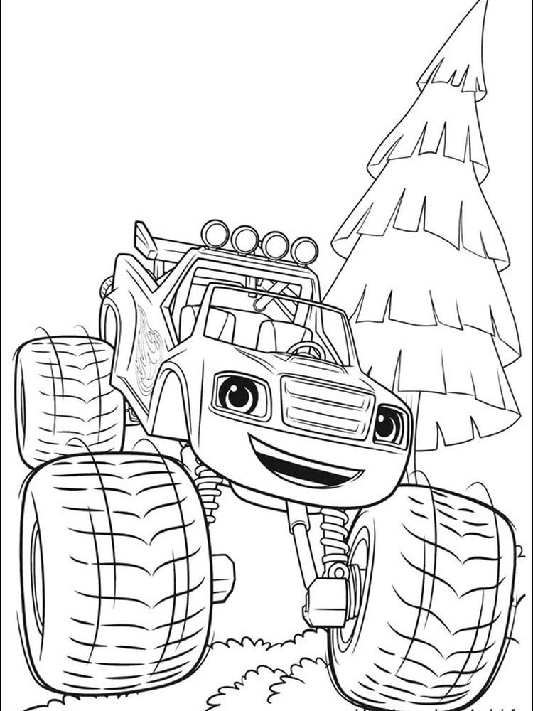 37 Blaze and the Monster Machines Coloring Pages Printable 33