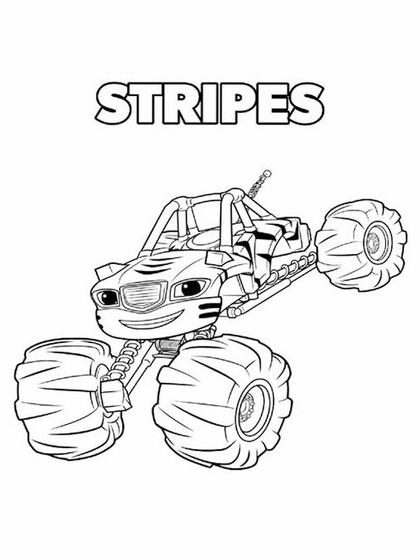 37 Blaze and the Monster Machines Coloring Pages Printable 8