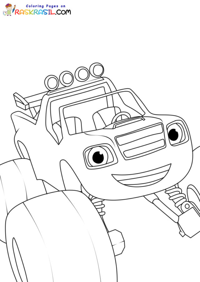 37 Blaze and the Monster Machines Coloring Pages Printable 9