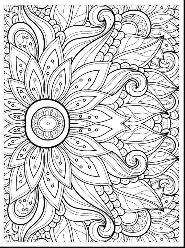 37 Complex Coloring Pages for Teens and Adults Printable 13