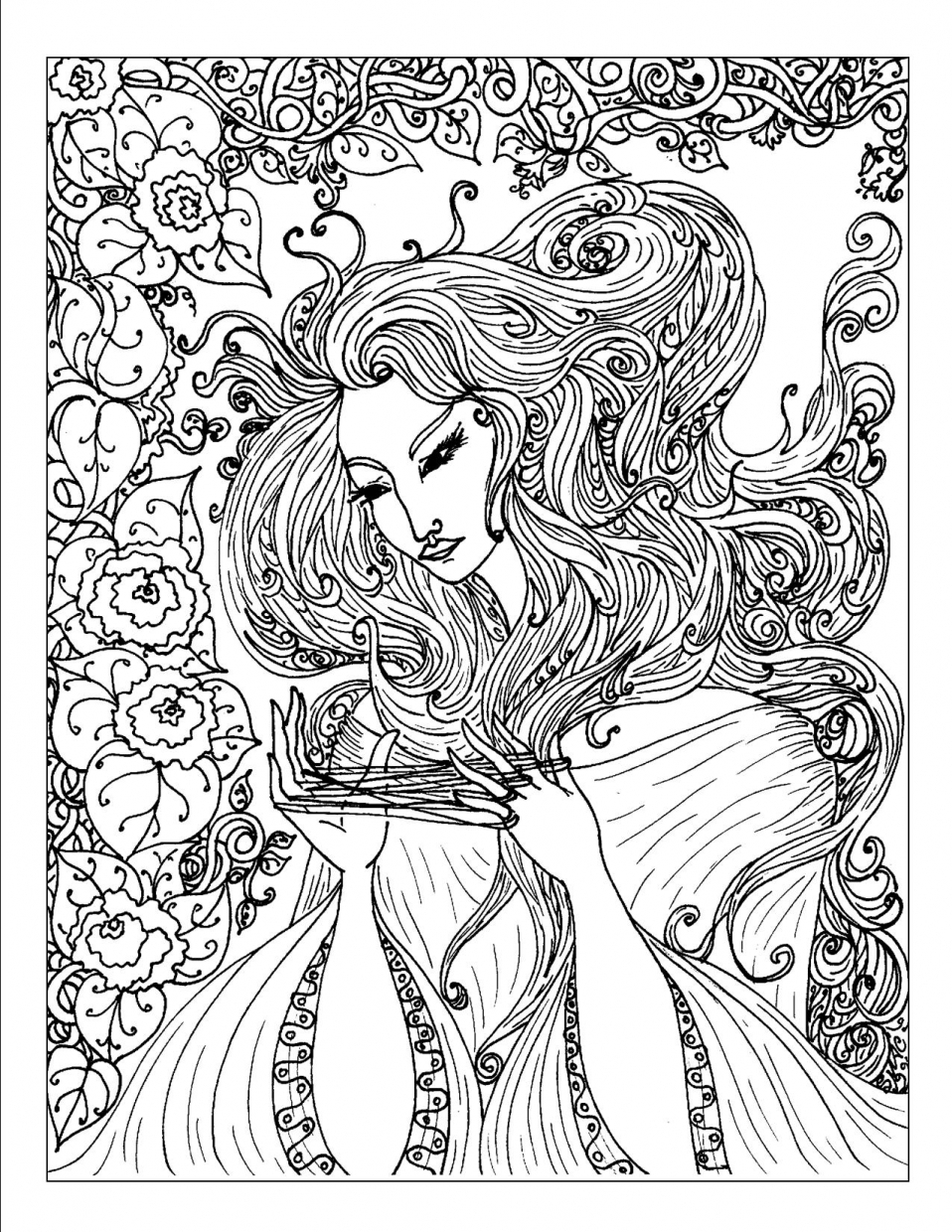 37 Complex Coloring Pages for Teens and Adults Printable 2