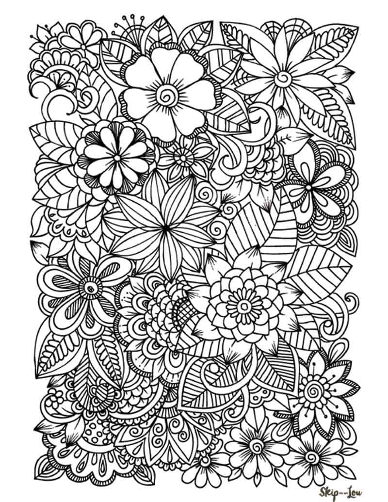 37 Complex Coloring Pages for Teens and Adults Printable 21