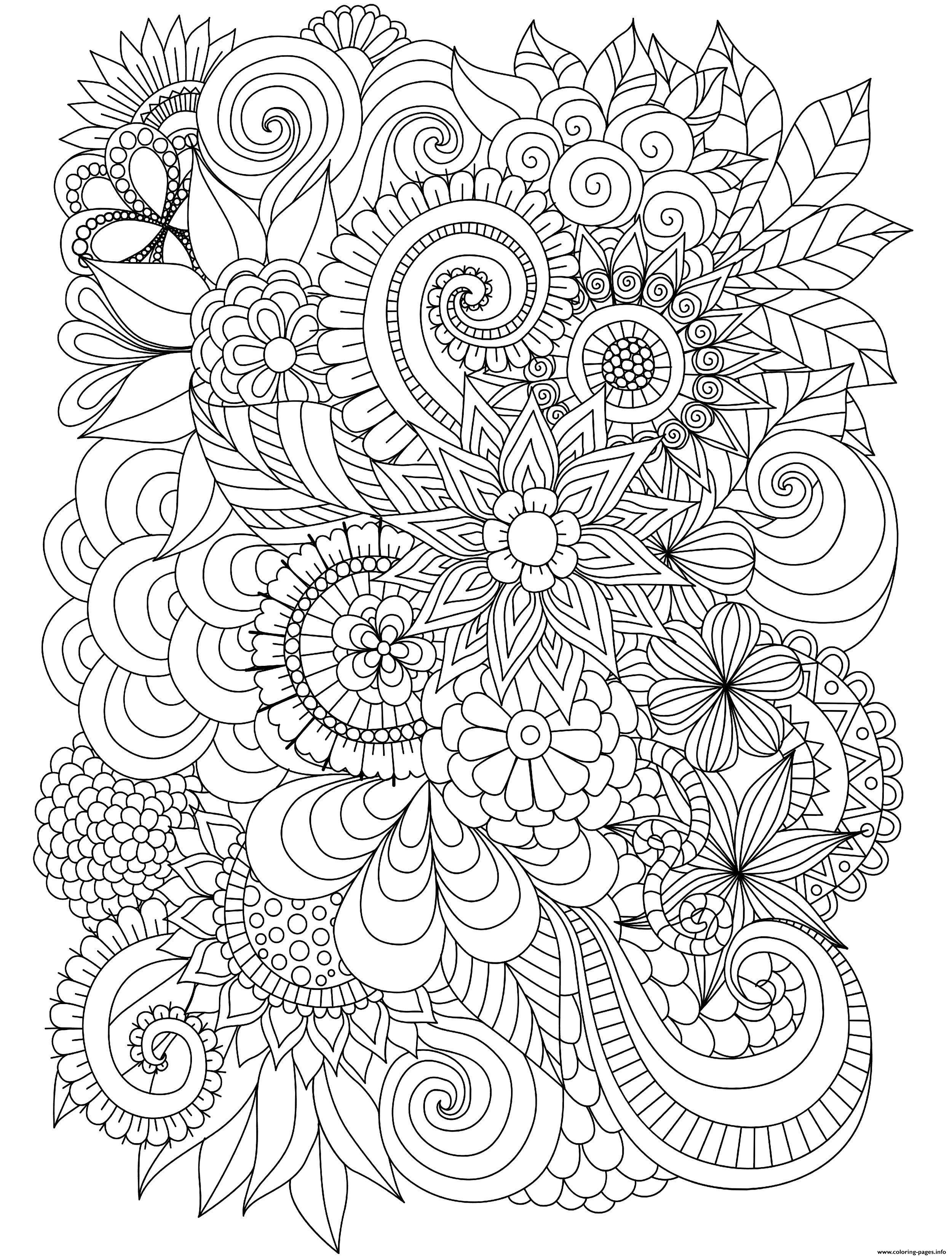 37 Complex Coloring Pages for Teens and Adults Printable 31