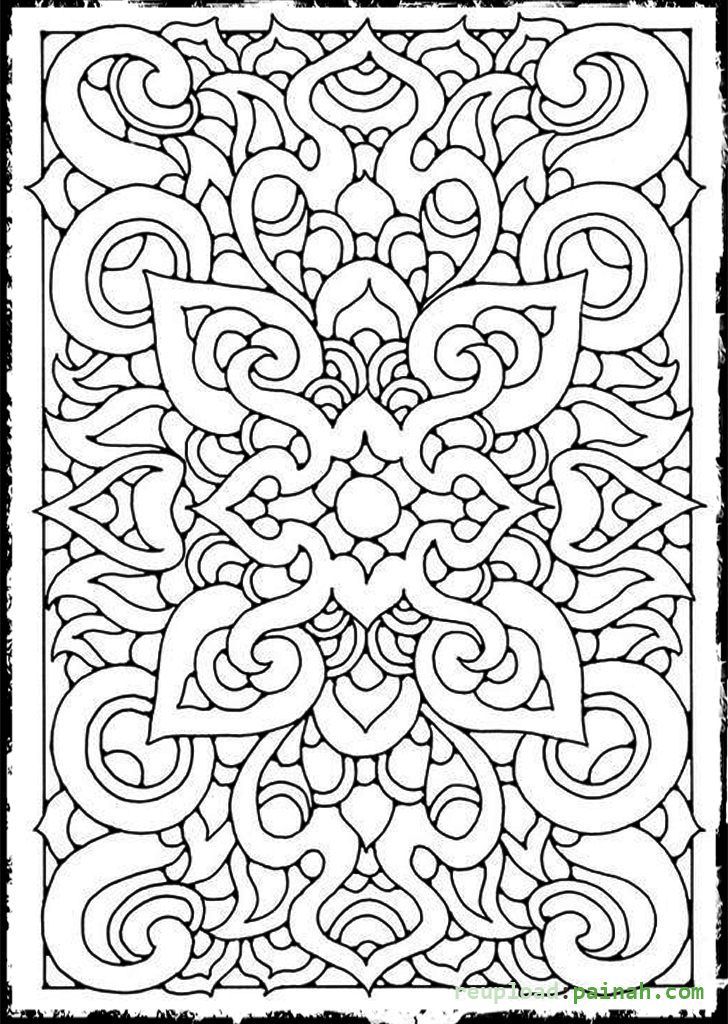 37 Complex Coloring Pages for Teens and Adults Printable 32