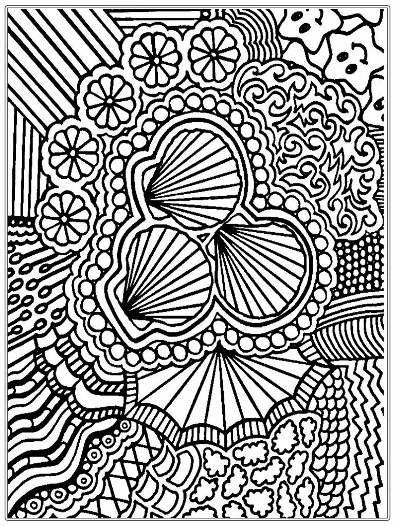 37 Complex Coloring Pages for Teens and Adults Printable 35