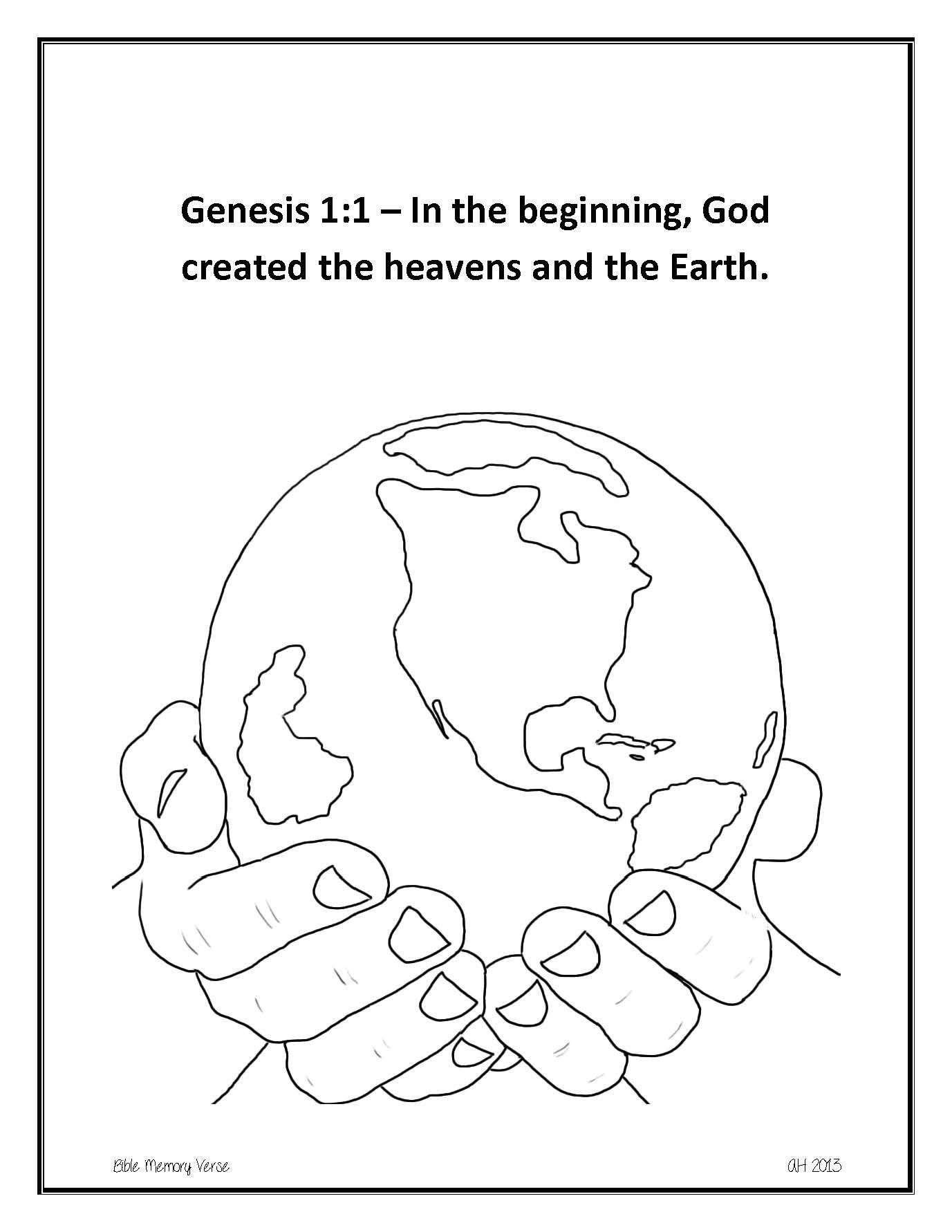 37 Creation Coloring Pages Printable 1