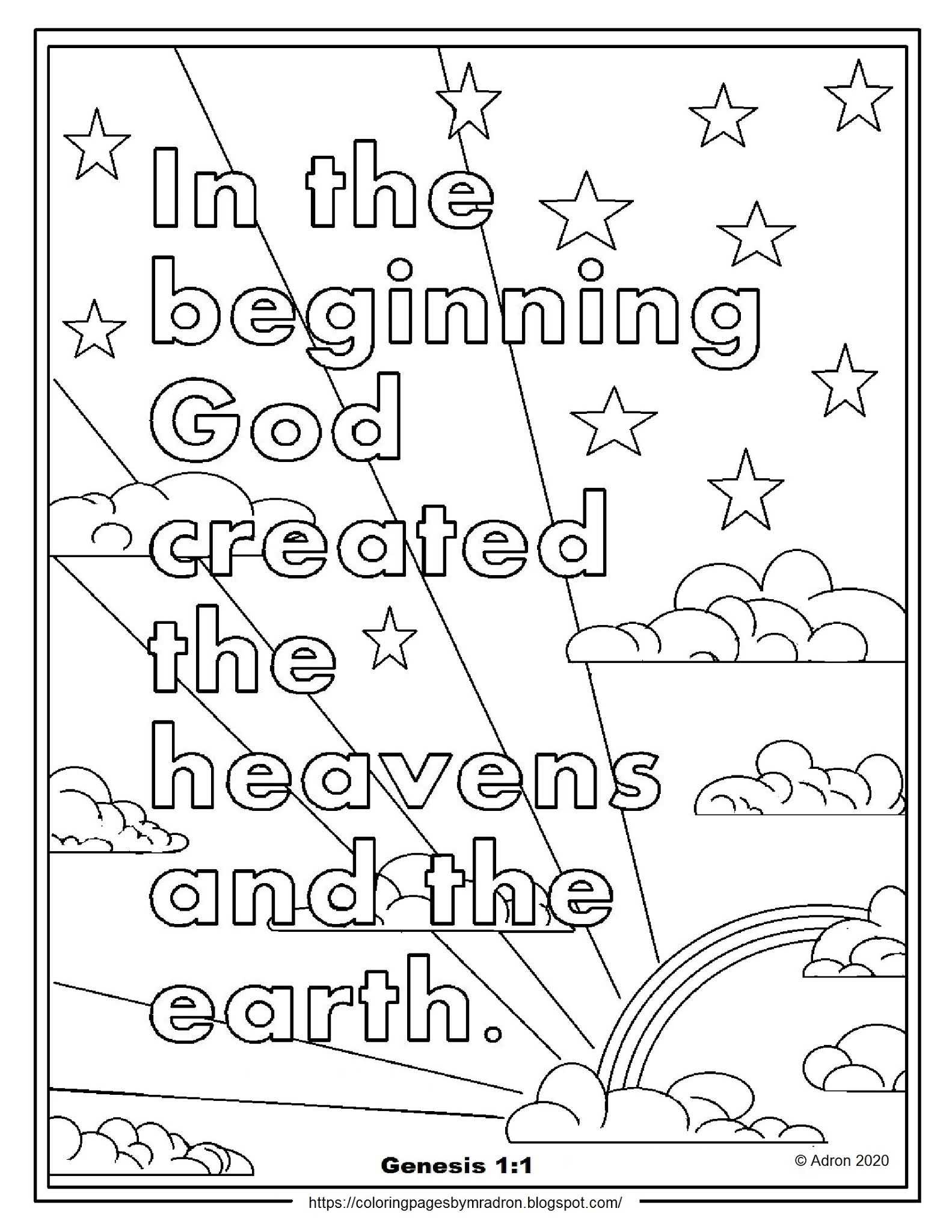 37 Creation Coloring Pages Printable 23