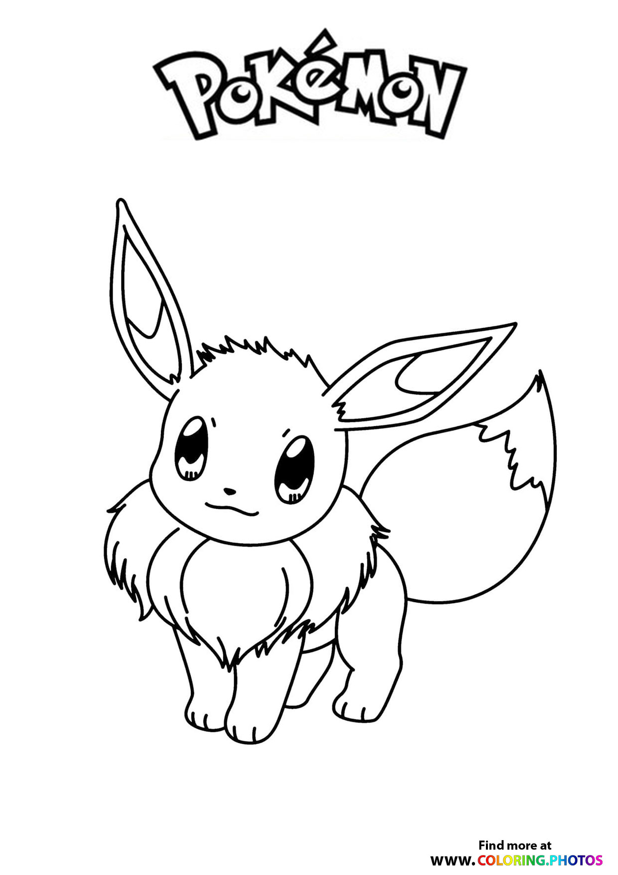 37 Cute Eevee Coloring Pages Printable 1