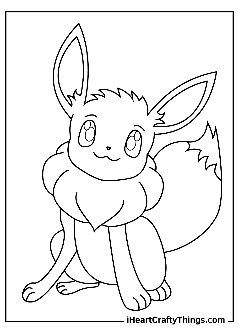 37 Cute Eevee Coloring Pages Printable 13