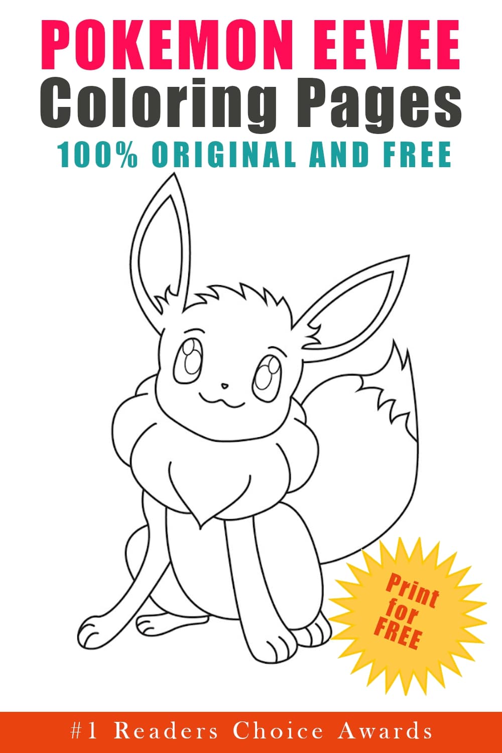 37 Cute Eevee Coloring Pages Printable 16