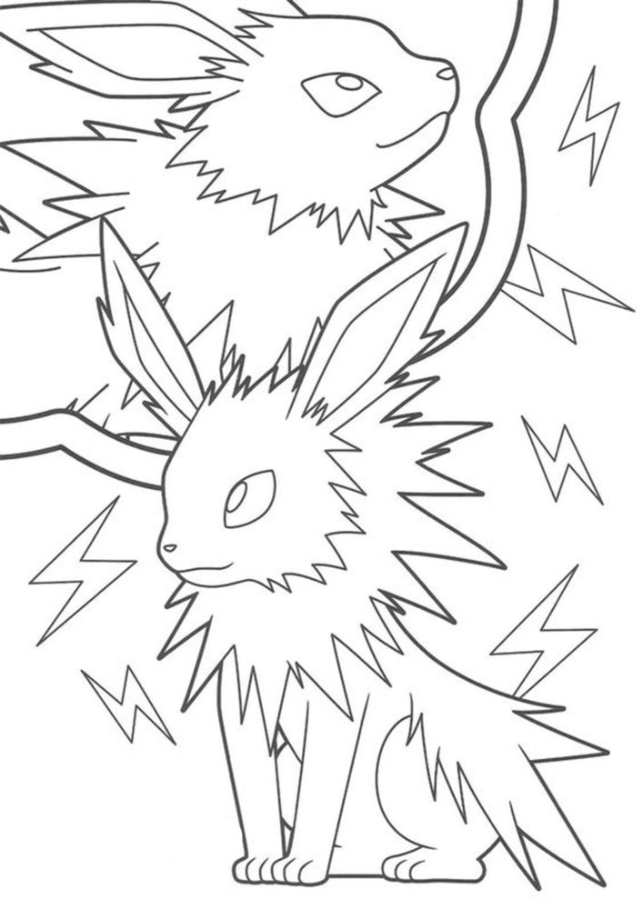 37 Cute Eevee Coloring Pages Printable 18