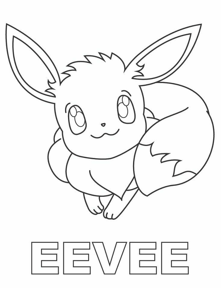 37 Cute Eevee Coloring Pages Printable 25