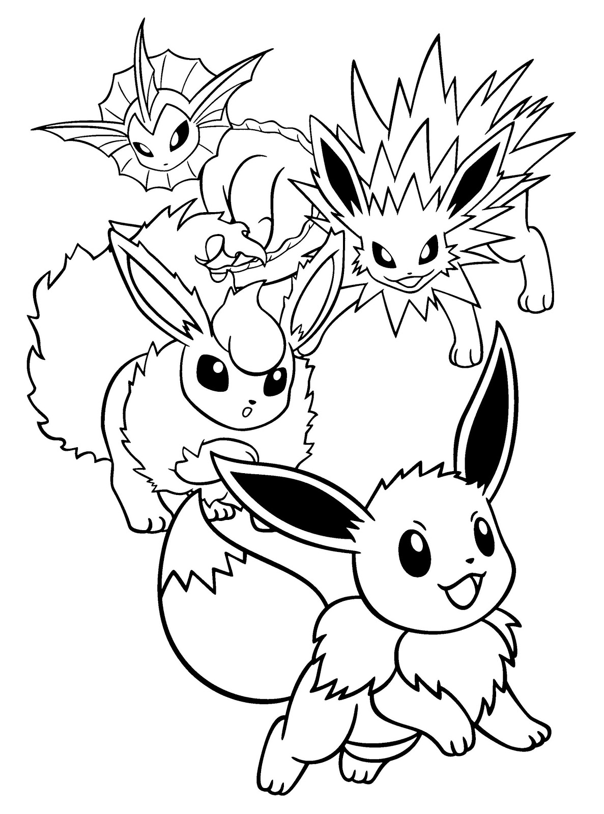 37 Cute Eevee Coloring Pages Printable 31