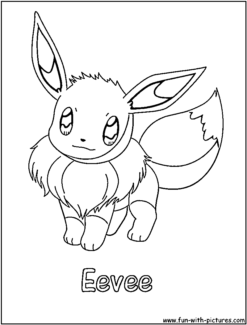 37 Cute Eevee Coloring Pages Printable 32