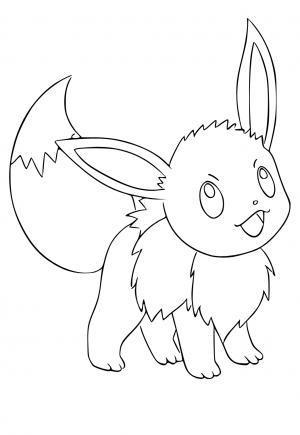 37 Cute Eevee Coloring Pages Printable 35