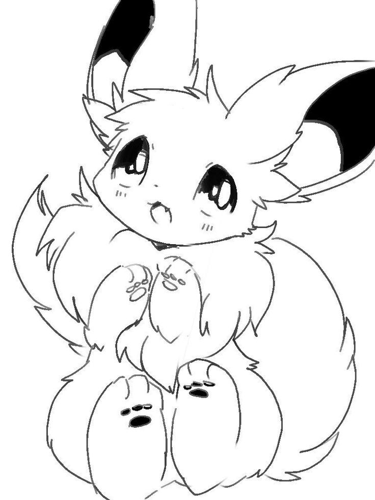 37 Cute Eevee Coloring Pages Printable 4