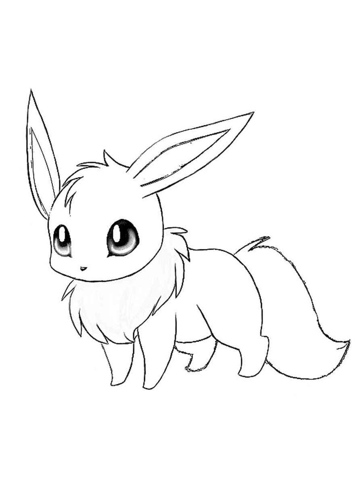 37 Cute Eevee Coloring Pages Printable 5