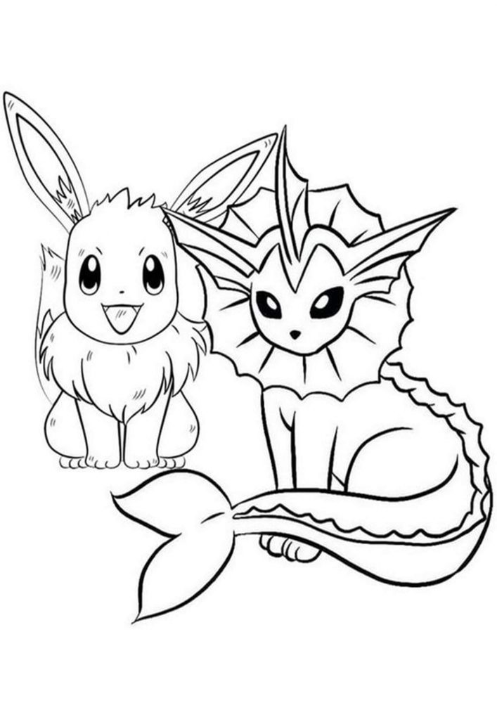 37 Cute Eevee Coloring Pages Printable 6