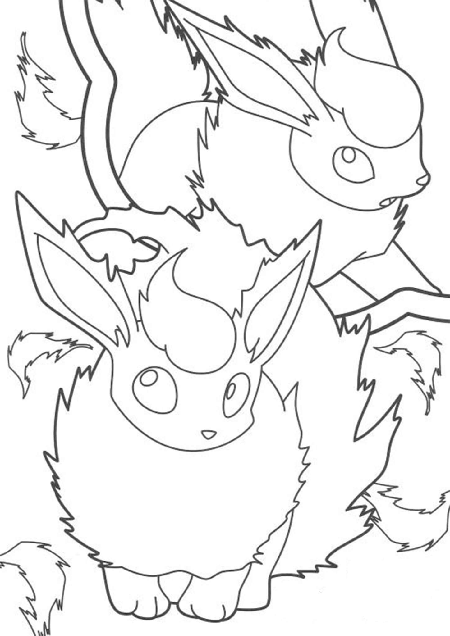 37 Cute Eevee Coloring Pages Printable 7