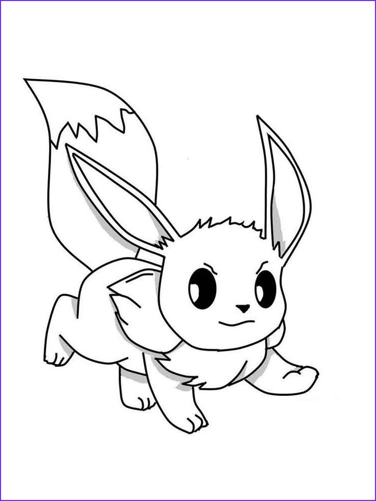 37 Cute Eevee Coloring Pages Printable 9