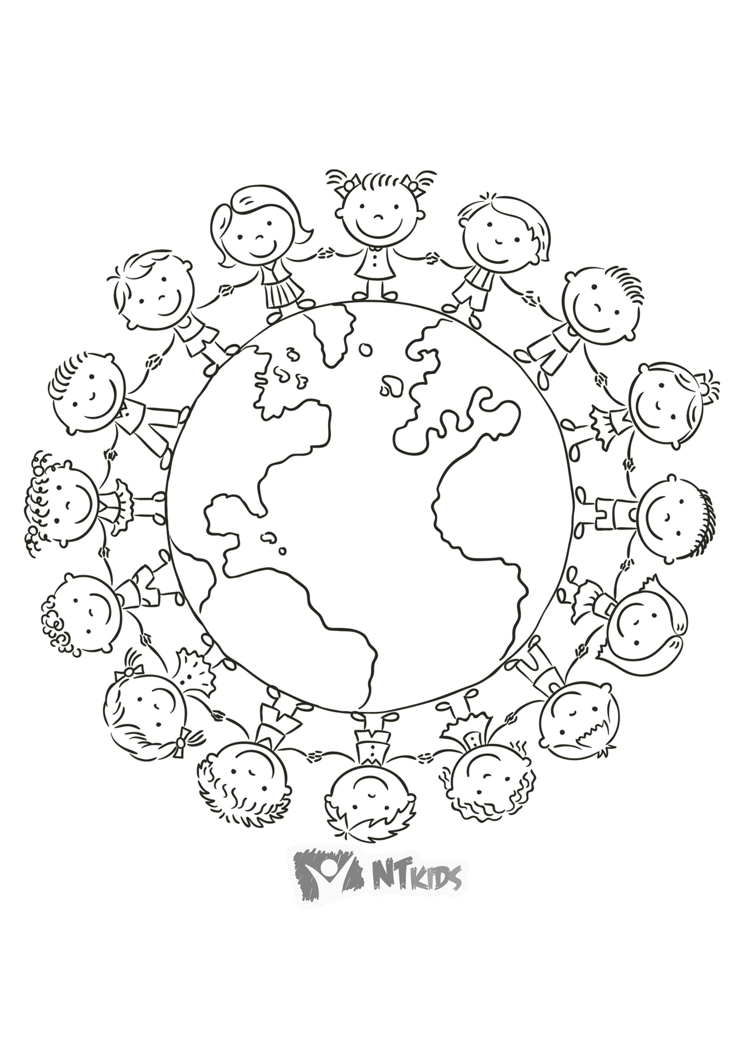 37 Earth Coloring Pages for Kids Printable 10