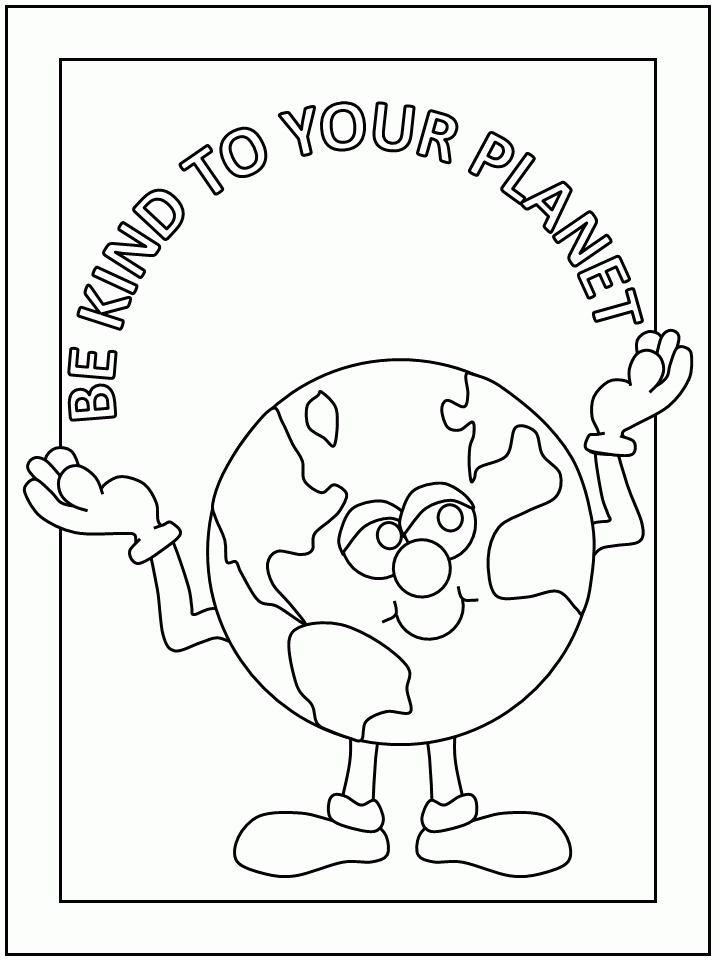 37 Earth Coloring Pages for Kids Printable 28