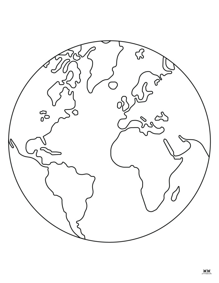 37 Earth Coloring Pages for Kids Printable 30