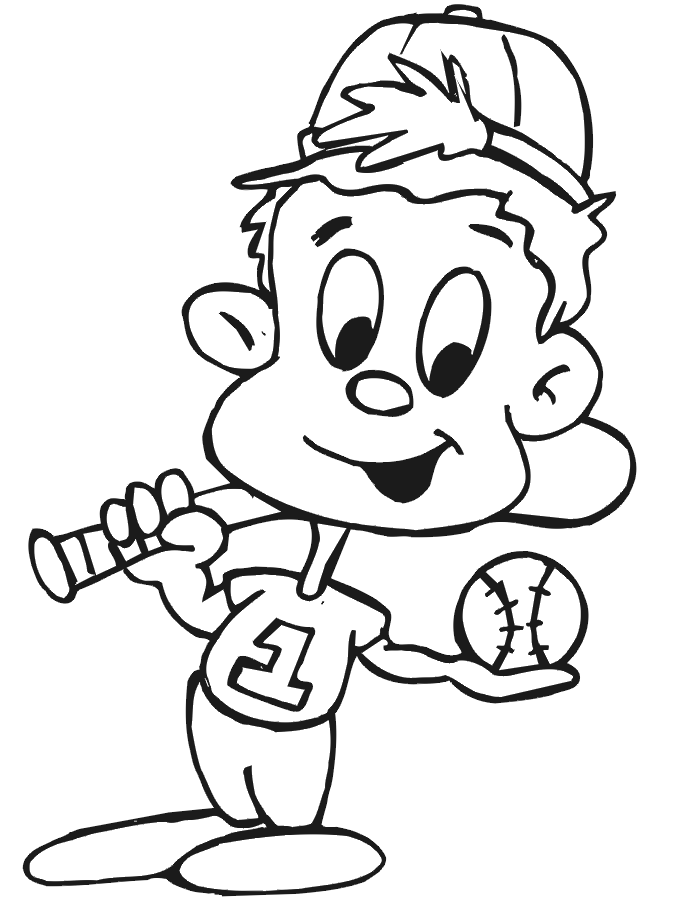 37 Exciting Baseball Coloring Pages Printable 2