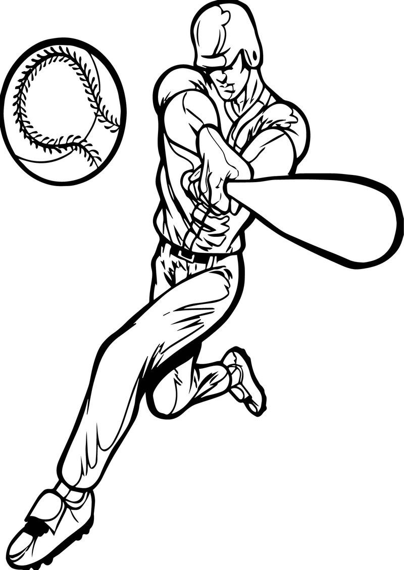 37 Exciting Baseball Coloring Pages Printable 26