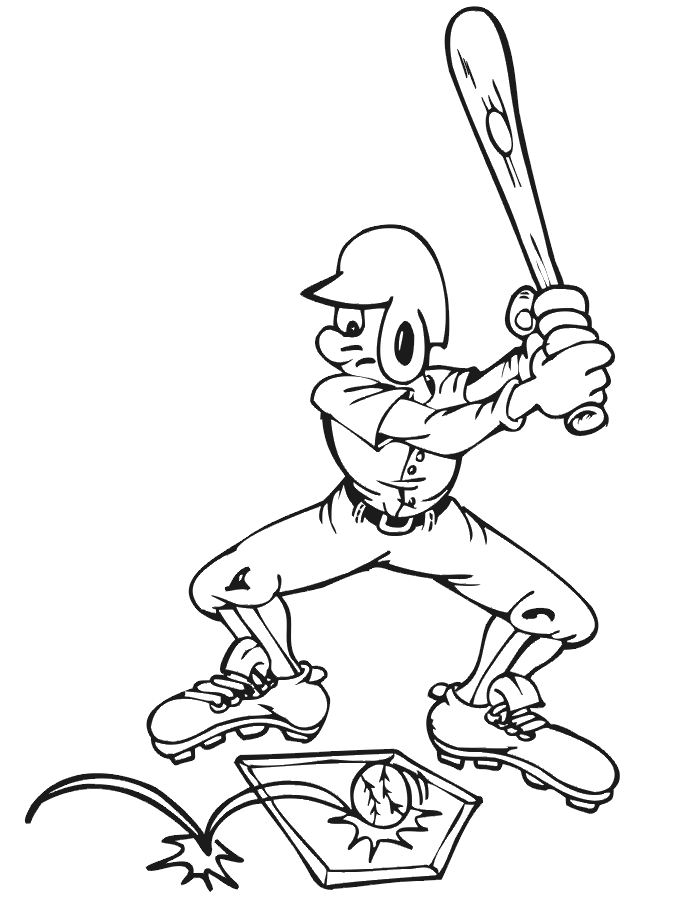 37 Exciting Baseball Coloring Pages Printable 3