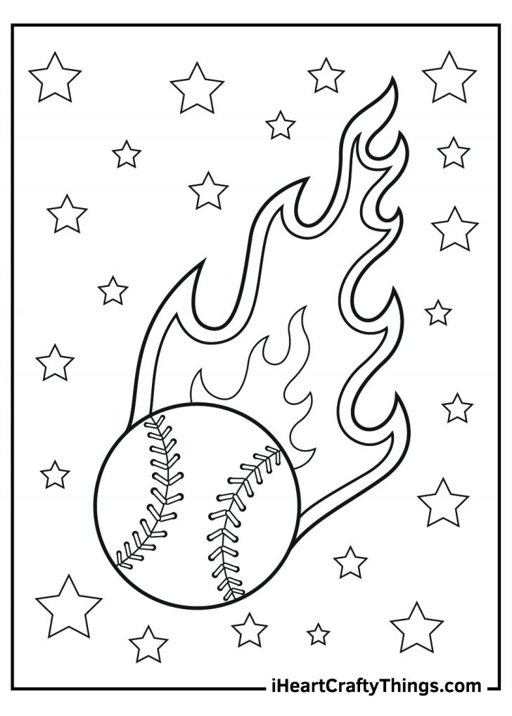 37 Exciting Baseball Coloring Pages Printable 31