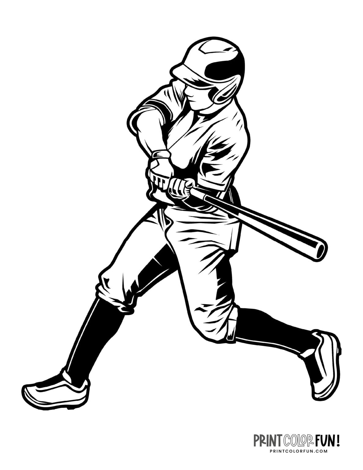 37 Exciting Baseball Coloring Pages Printable 8