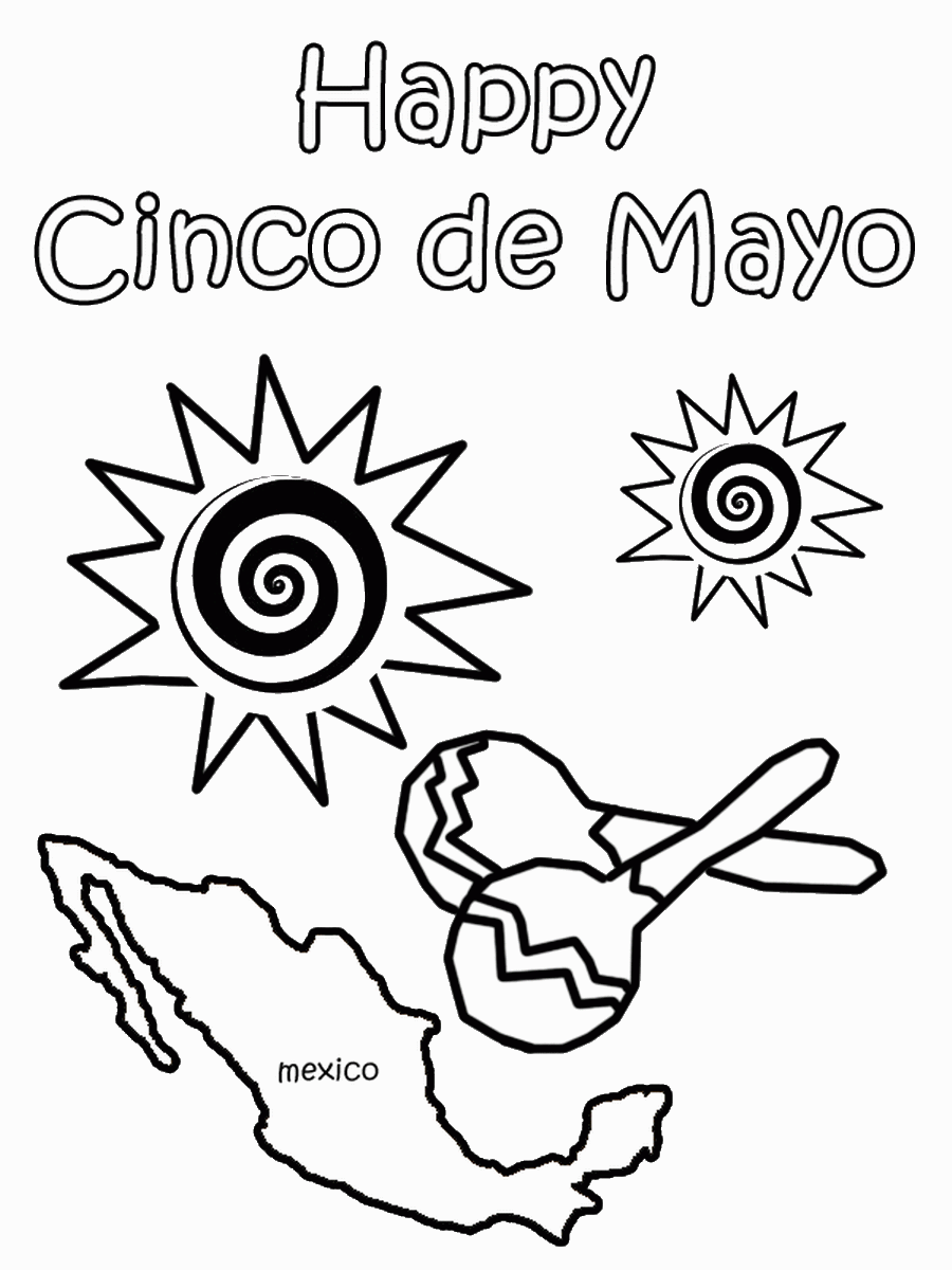 37 Free Cinco de Mayo Coloring Pages Printable 16