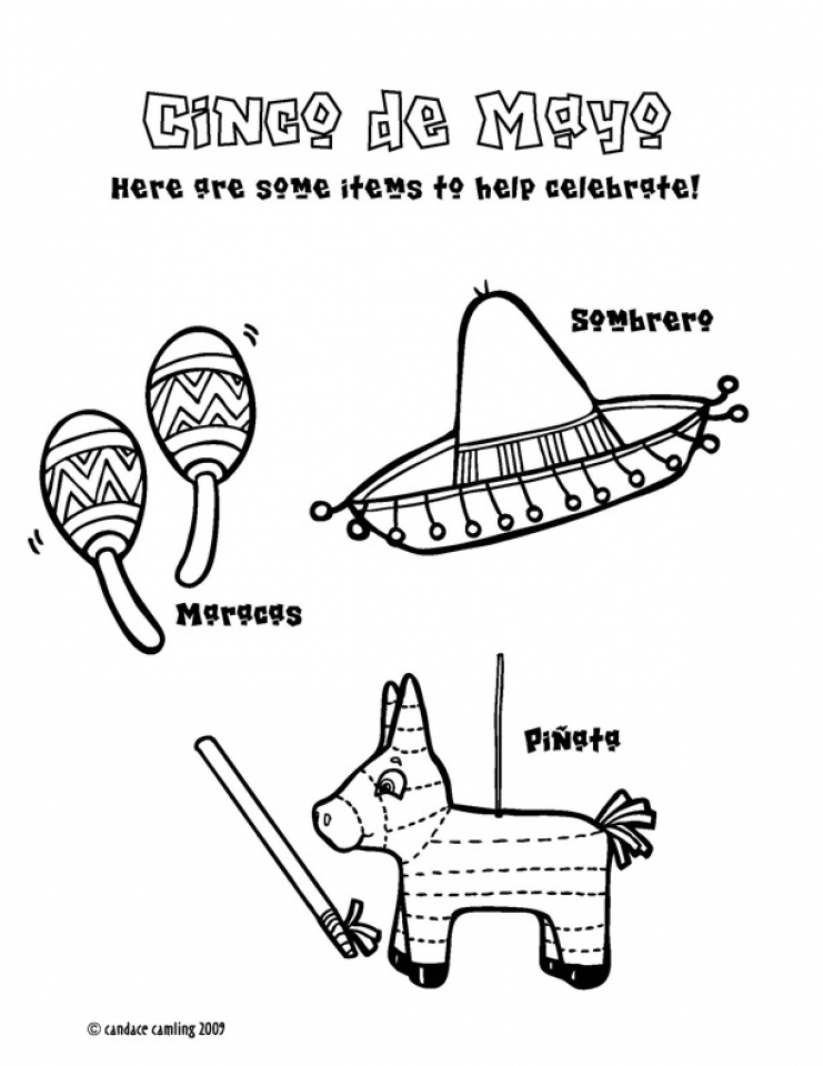 37 Free Cinco de Mayo Coloring Pages Printable 17