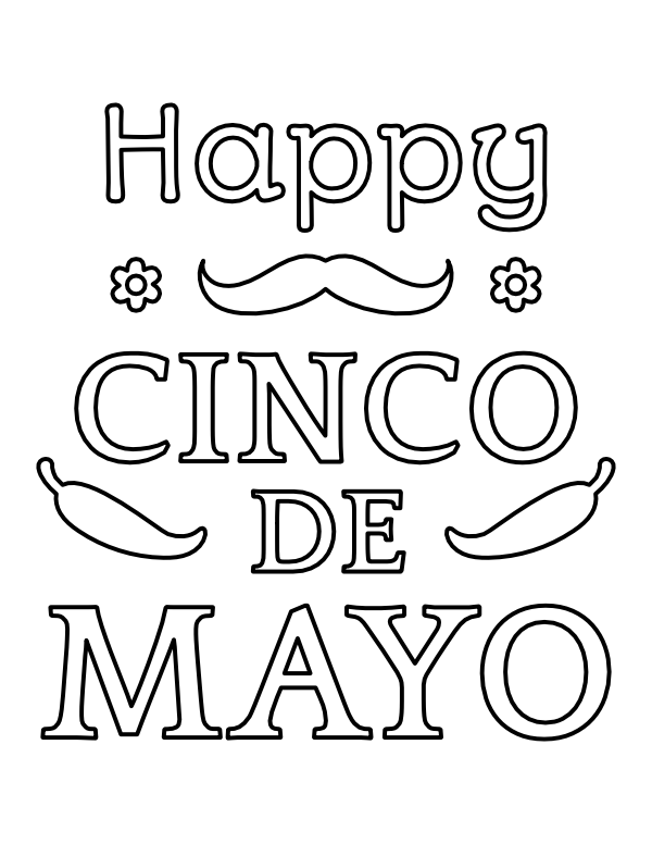 37 Free Cinco de Mayo Coloring Pages Printable 32