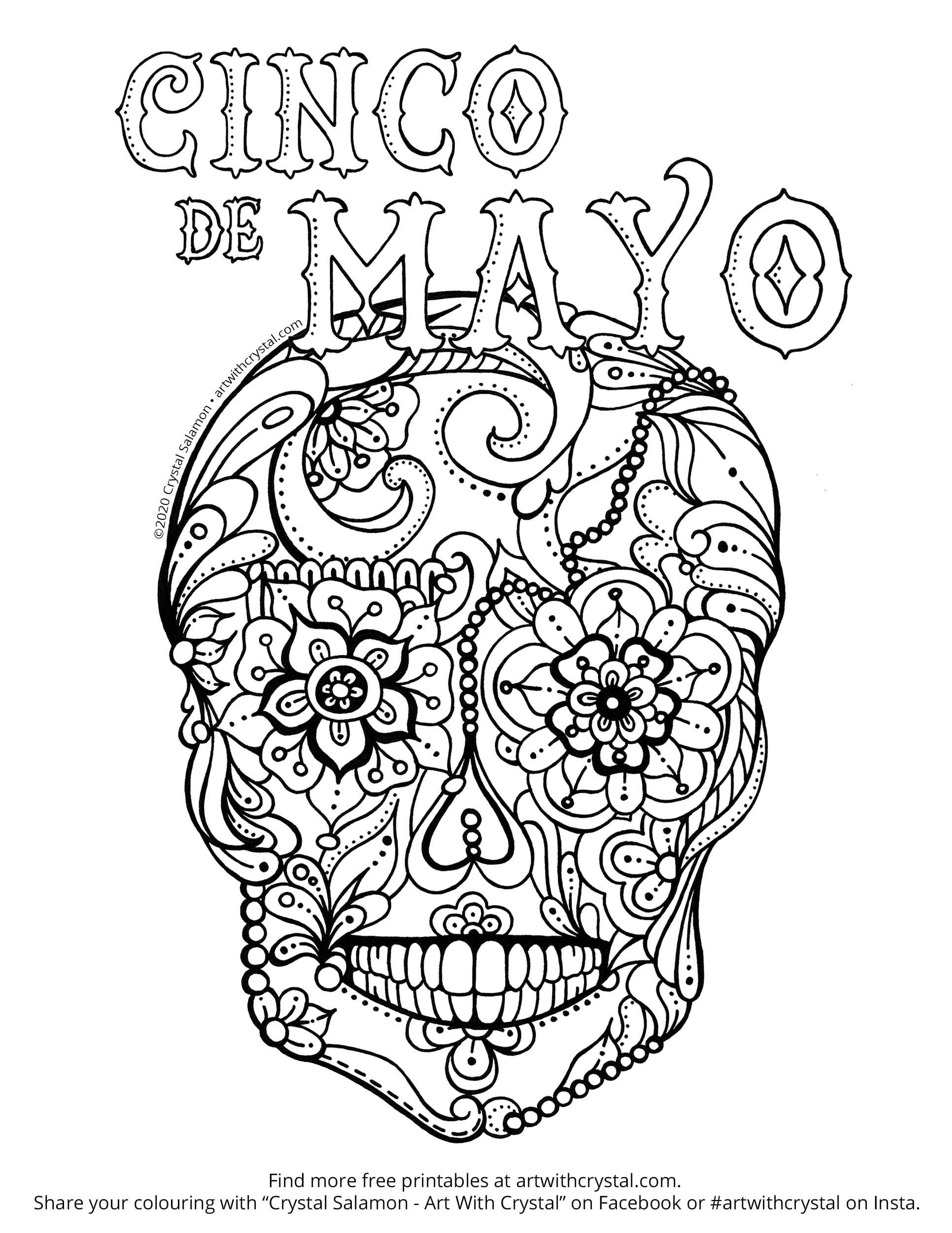 37 Free Cinco de Mayo Coloring Pages Printable 33