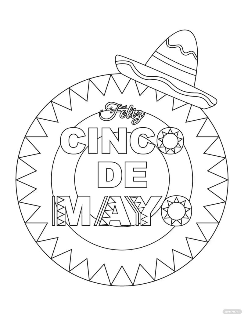 37 Free Cinco de Mayo Coloring Pages Printable 34