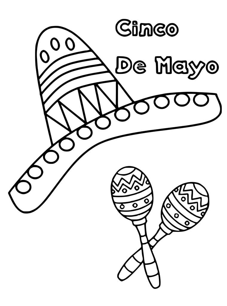 37 Free Cinco de Mayo Coloring Pages Printable 7